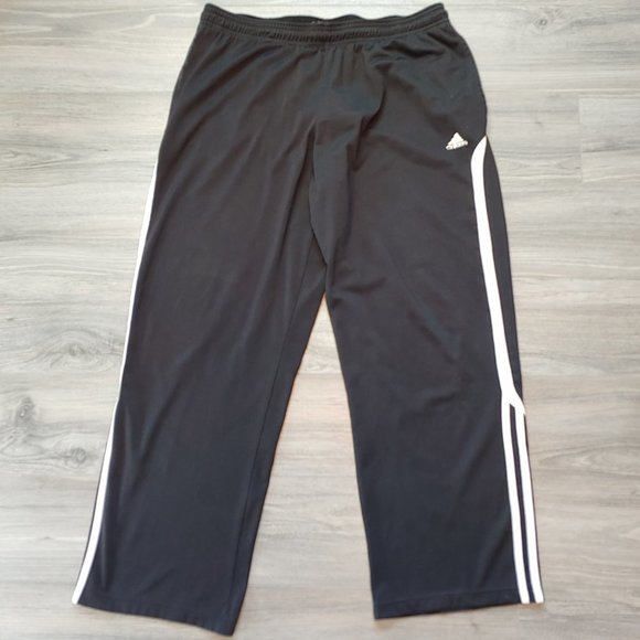 Excellent Used Condition Men's Adidas 3 Stripe Athletic Pant Black Size Medium - Picture 1 of 15